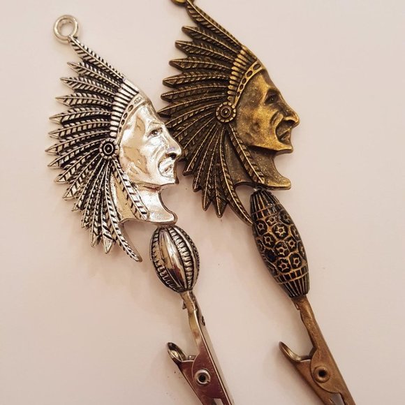 New! Steampunk "Indian Chief" Roach Clip - Picture 1 of 13